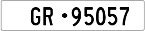 Trailer License Plate